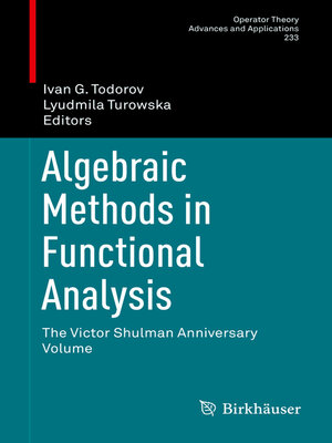 cover image of Algebraic Methods in Functional Analysis